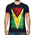 Guyana Grunge Flag Men T-Shirt Guyana Football Guyana Gift Shirt Unisex T-shirt, Sweatshirt, Hoodie, Long Sleeve Tee - T-Shirt, Sweatshirt, Hoodie