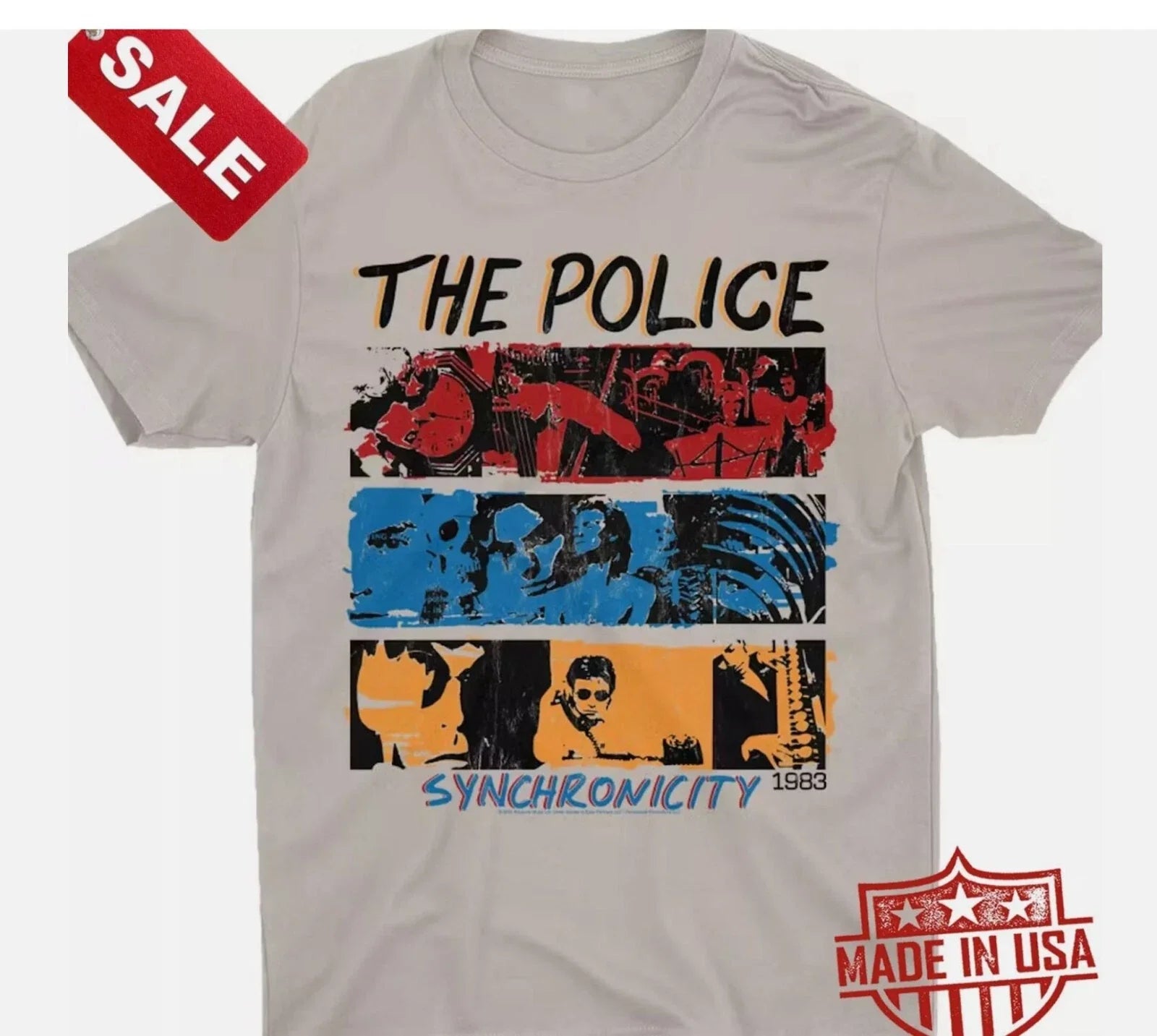 New The Police 1983 Synchronicity Tour Gift For Fans Unisex S-5XL Shirt Unisex T-shirt, Sweatshirt, Hoodie, Long Sleeve Tee - T-Shirt, Sweatshirt, Hoodie