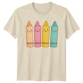 Crayons Drawing Art Graphic Tee Men Women Unisex T Shirt Creative Supplies Unisex T-shirt, Sweatshirt, Hoodie, Long Sleeve Tee - T-Shirt, Sweatshirt, Hoodie
