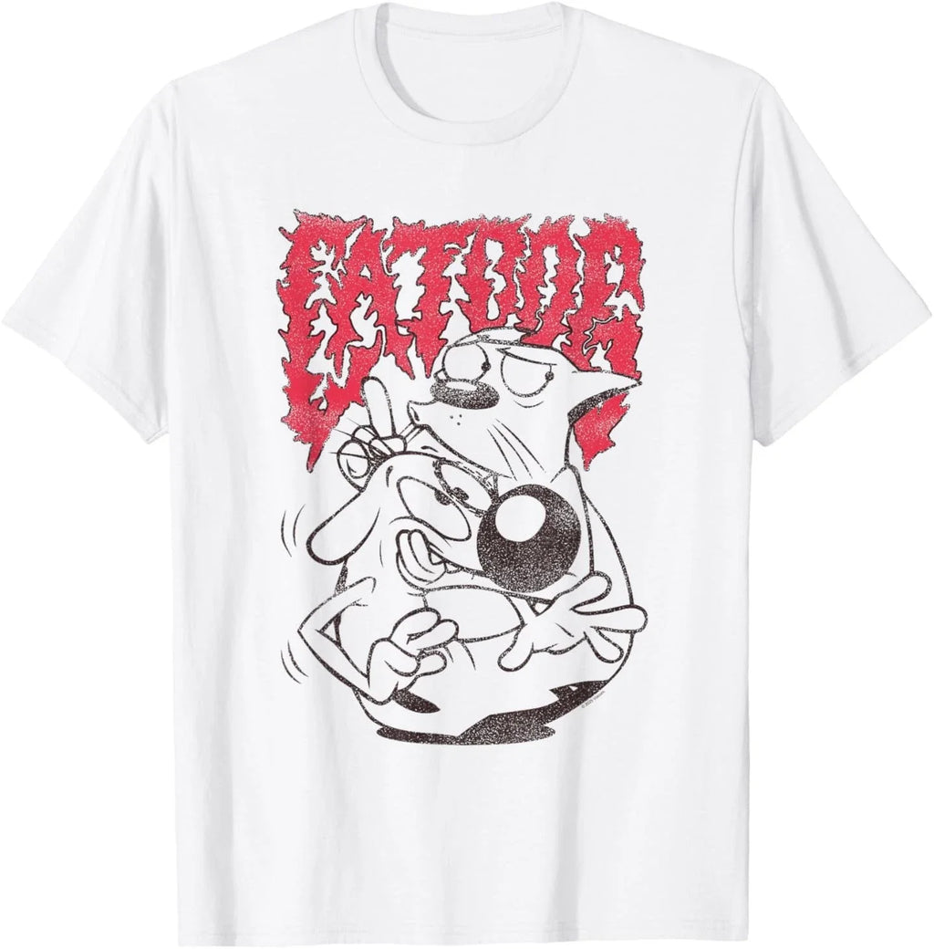 CatDog Heavy Metal Logo Cartoon T-Shirt Unisex T-shirt, Sweatshirt, Hoodie, Long Sleeve Tee - T-Shirt, Sweatshirt, Hoodie