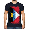 Antigua And Barbuda Grunge Flag Mens T-Shirt Antiguan Barbudan Shirt Unisex T-shirt, Sweatshirt, Hoodie, Long Sleeve Tee - T-Shirt, Sweatshirt, Hoodie