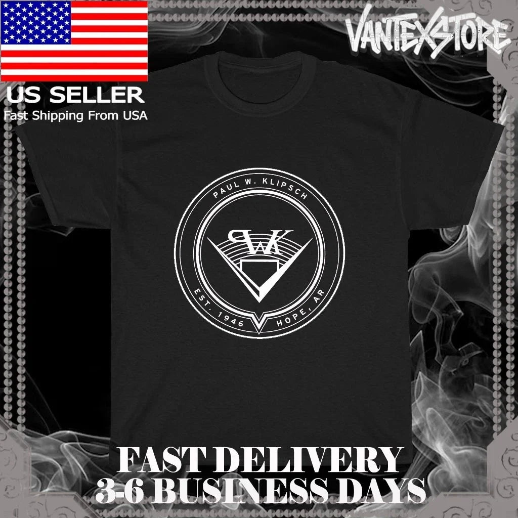 NEW SHIRT KLIPSCH OLD EST 1946 LOGO MEN'S T-SHIRT FUNNY AMERICAN USA SIZE S-5XL Unisex T-shirt, Sweatshirt, Hoodie, Long Sleeve Tee - T-Shirt, Sweatshirt, Hoodie