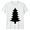 Christmas Tree Silhouette Minimalist Design T-Shirt Winter Holiday Evergreen Unisex T-shirt, Sweatshirt, Hoodie, Long Sleeve Tee - T-Shirt, Sweatshirt, Hoodie