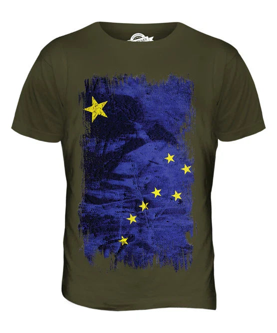 STATE OF ALASKA GRUNGE FLAG MENS T-SHIRT TEE SHIRT XS S M L XL 2XL 3XL Unisex T-shirt, Sweatshirt, Hoodie, Long Sleeve Tee - T-Shirt, Sweatshirt, Hoodie