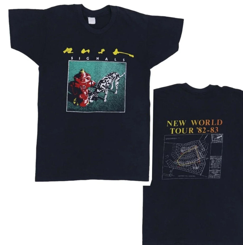 1982 Rush Signals World Tour Black Sides Tee S-5xl Tee Unisex T-shirt, Sweatshirt, Hoodie - T-Shirt, Sweatshirt, Hoodie
