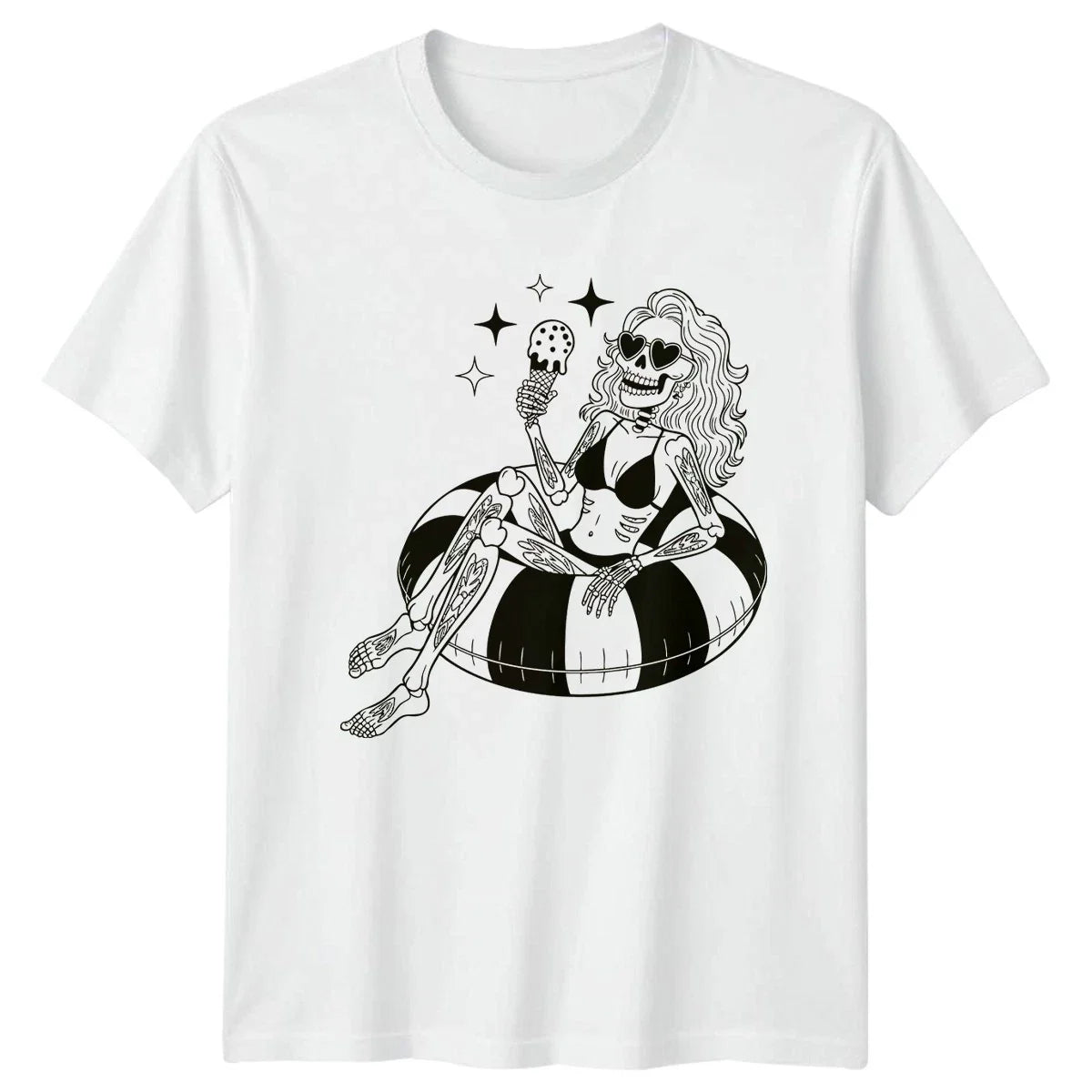 Summer Skeleton Lifestyle Womens Mens T-Shirt Fun Graphic Tee Unisex T-shirt, Sweatshirt, Hoodie, Long Sleeve Tee - T-Shirt, Sweatshirt, Hoodie