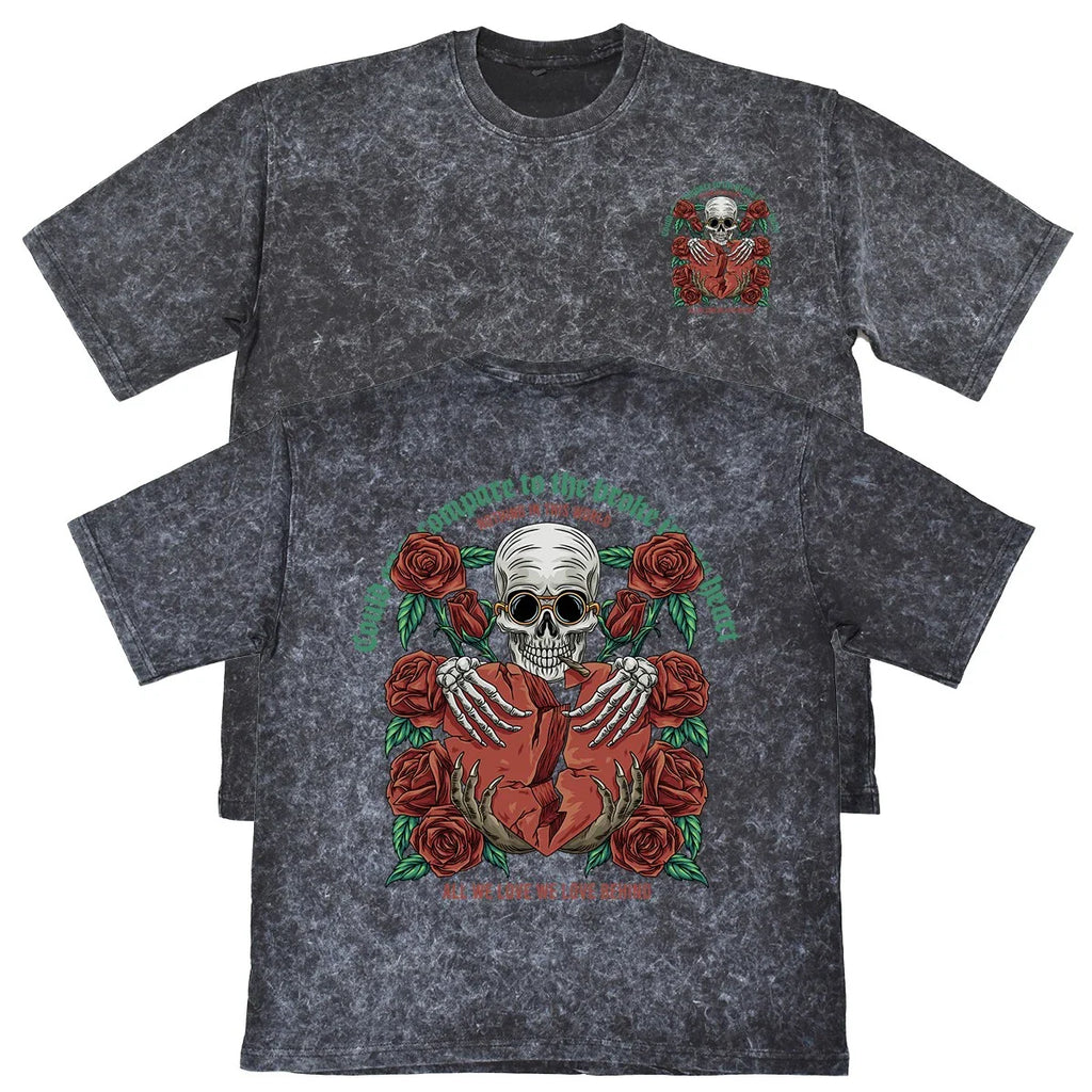Nothing In This World Mens Carbon Grey 240gsm French Terry T-Shirt Skull Gift Unisex T-shirt, Sweatshirt, Hoodie, Long Sleeve Tee - T-Shirt, Sweatshirt, Hoodie