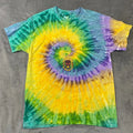 Colortone Graphic Tee Mens L Multicolor Rhythm & Roots Tie Dye Skull Goth Artsy Unisex T-shirt, Sweatshirt, Hoodie, Long Sleeve Tee - T-Shirt, Sweatshirt, Hoodie