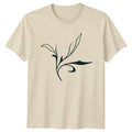 Minimalist Floral Vine Drawing Sketch T-Shirt Minimalist Botanical Birthday Unisex T-shirt, Sweatshirt, Hoodie, Long Sleeve Tee - T-Shirt, Sweatshirt, Hoodie