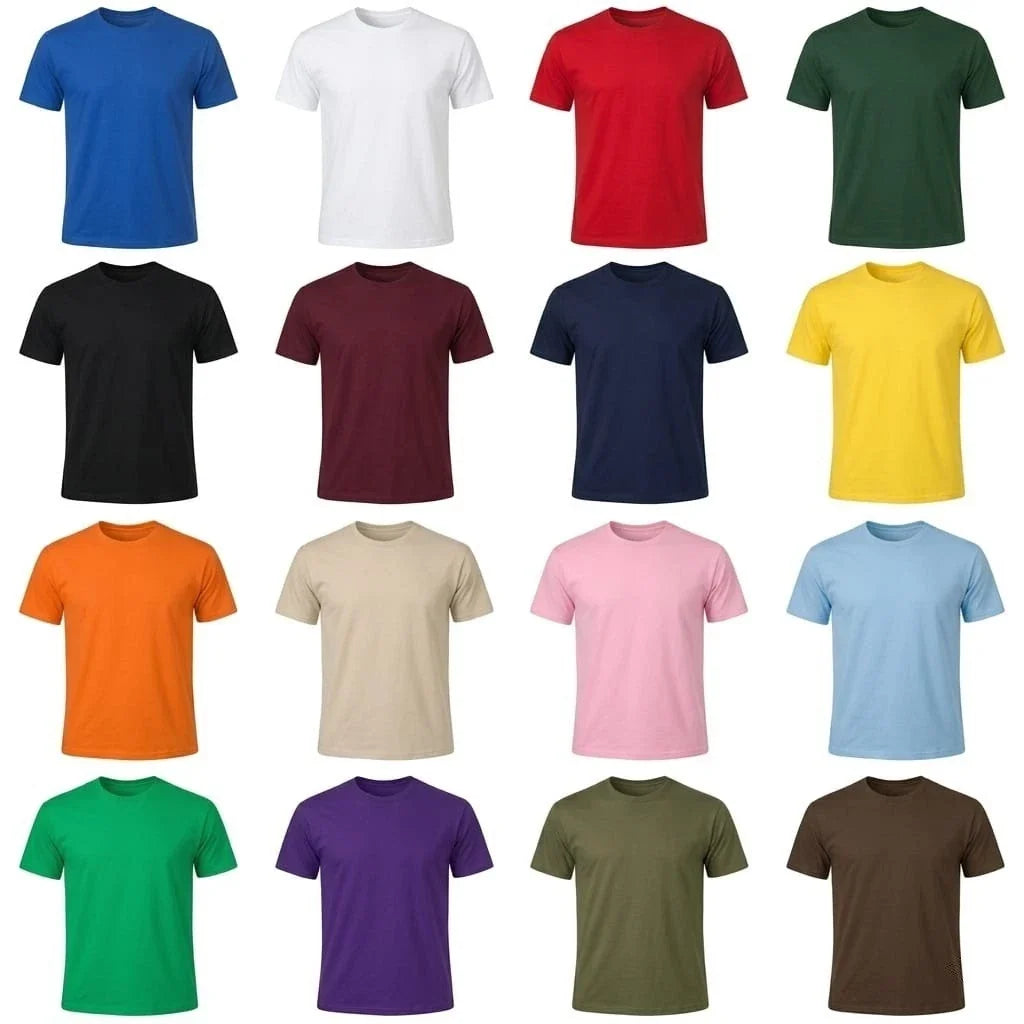 Mens Heavyweight Cotton Crew Neck T-Shirt Plain Short Sleeve Tee S-2XL Unisex T-shirt, Sweatshirt, Hoodie, Long Sleeve Tee - T-Shirt, Sweatshirt, Hoodie