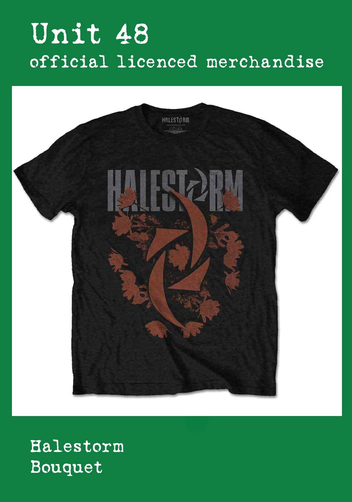 Halestorm - Bouquet - Black T-Shirt Official Licenced Merchandise Unisex T-shirt, Sweatshirt, Hoodie, Long Sleeve Tee - T-Shirt, Sweatshirt, Hoodie