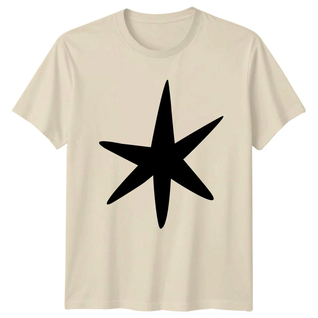Stylized Six Point Star T-Shirt Minimalist Gift For Him And Her Unisex T-shirt, Sweatshirt, Hoodie, Long Sleeve Tee - T-Shirt, Sweatshirt, Hoodie