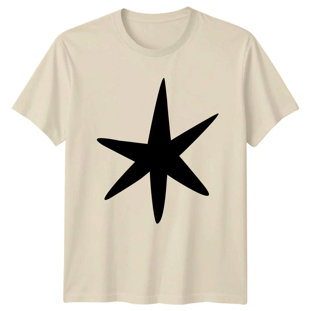 Stylized Six Point Star T-Shirt Minimalist Gift For Him And Her Unisex T-shirt, Sweatshirt, Hoodie, Long Sleeve Tee - T-Shirt, Sweatshirt, Hoodie