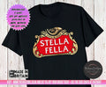 Personalised Stella Fella Beer Best Drink T shirt Fathers Day T Shirt Unisex T-shirt, Sweatshirt, Hoodie, Long Sleeve Tee - T-Shirt, Sweatshirt, Hoodie