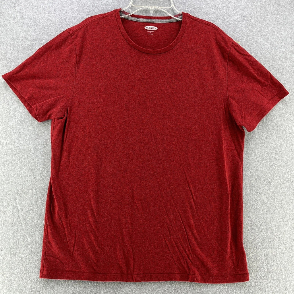 Old Navy Mens T Shirt Large L Red Short Sleeve Cotton Polyester Casual Unisex T-shirt, Sweatshirt, Hoodie, Long Sleeve Tee - T-Shirt, Sweatshirt, Hoodie