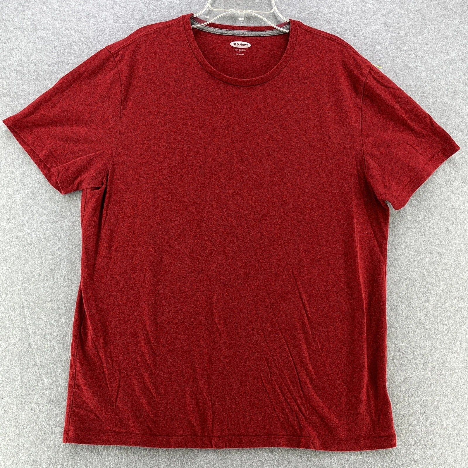Old Navy Mens T Shirt Large L Red Short Sleeve Cotton Polyester Casual Unisex T-shirt, Sweatshirt, Hoodie, Long Sleeve Tee - T-Shirt, Sweatshirt, Hoodie
