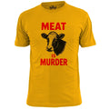 Mens Meat Is Murder Cow  T Shirt Animal Rights Welfare Unisex T-shirt, Sweatshirt, Hoodie, Long Sleeve Tee - T-Shirt, Sweatshirt, Hoodie
