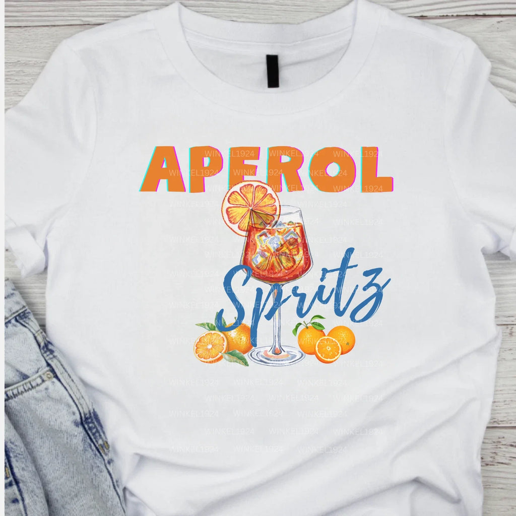 Aperol Spritz TShirt Summer Cocktail Shirt Italian Drink Unisex Gildan Tee Unisex T-shirt, Sweatshirt, Hoodie, Long Sleeve Tee - T-Shirt, Sweatshirt, Hoodie