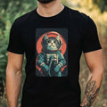Mens Cat as Astronaut Print Cotton T-Shirt Size XS to 5XL Unisex T-shirt, Sweatshirt, Hoodie, Long Sleeve Tee - T-Shirt, Sweatshirt, Hoodie