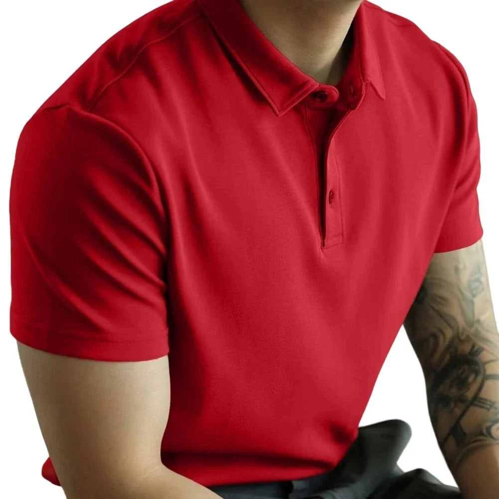 Men's Short Sleeve Casual Shirt with Lapel Collar and Button Front Closure Unisex T-shirt, Sweatshirt, Hoodie, Long Sleeve Tee - T-Shirt, Sweatshirt, Hoodie