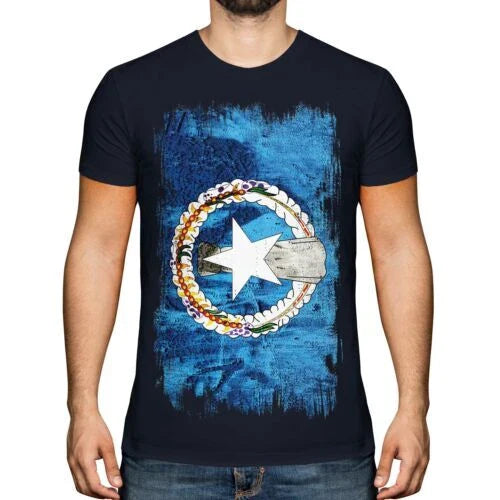 Northern Mariana Islands Grunge Flag Men T-Shirt Marianan Shirt Gift Unisex T-shirt, Sweatshirt, Hoodie, Long Sleeve Tee - T-Shirt, Sweatshirt, Hoodie