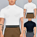 Trendy Mens T Shirt with Turtleneck and Short Sleeves for Active Lifestyle Unisex T-shirt, Sweatshirt, Hoodie, Long Sleeve Tee - T-Shirt, Sweatshirt, Hoodie