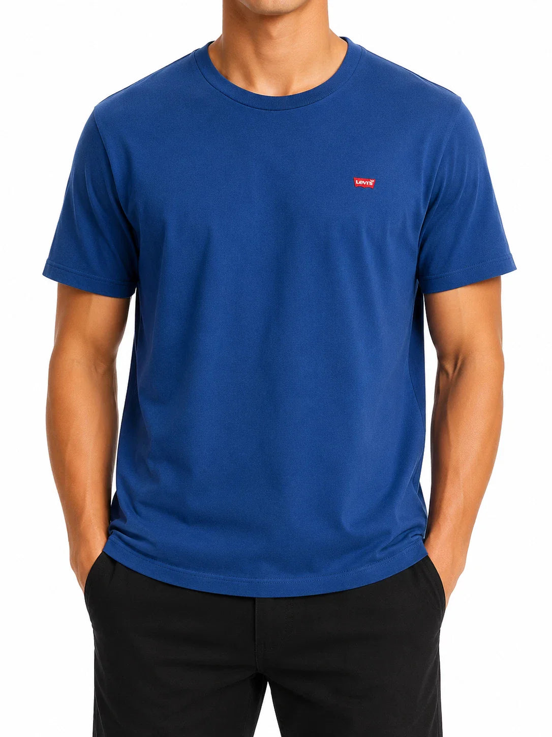 Levi's Men's Blue Cotton Crew Neck T-Shirt Size 2XL Standard Unisex T-shirt, Sweatshirt, Hoodie, Long Sleeve Tee - T-Shirt, Sweatshirt, Hoodie