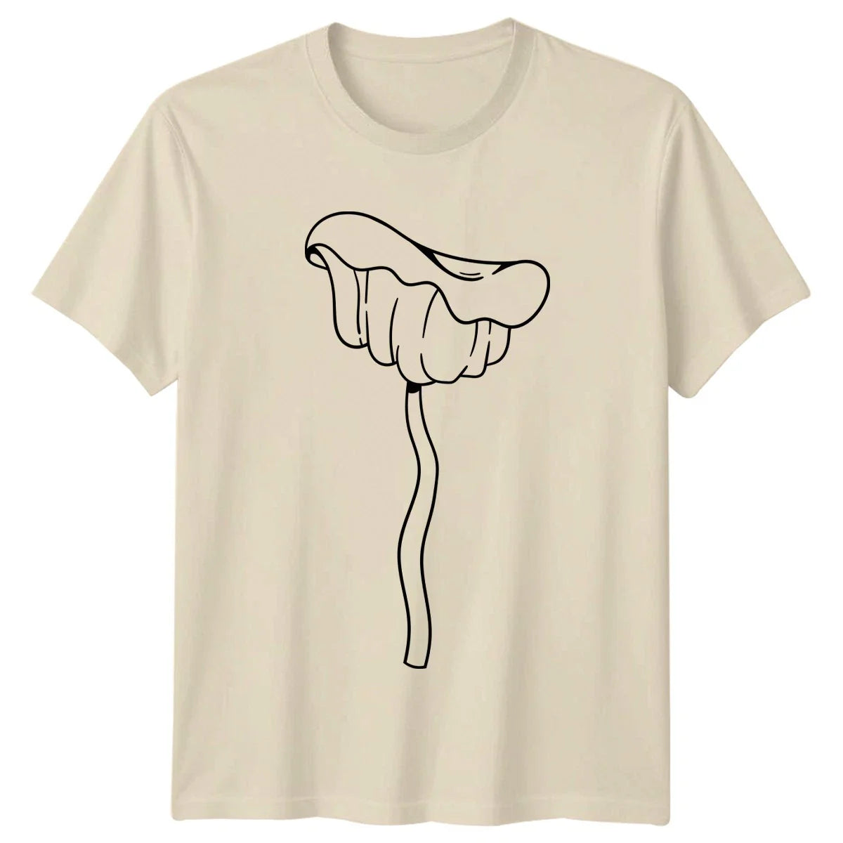 Minimalist Fungi Mushroom Art T-Shirt Fungi Plant Birthday Gift For Him And Her Unisex T-shirt, Sweatshirt, Hoodie, Long Sleeve Tee - T-Shirt, Sweatshirt, Hoodie