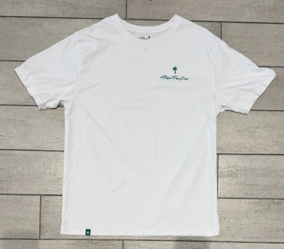 Palm Tree Crew Signature Palm Script Tee Size L Unisex T-shirt, Sweatshirt, Hoodie, Long Sleeve Tee - T-Shirt, Sweatshirt, Hoodie