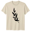 Simple Elegant Botanical Leaf Design T-Shirt Minimalist Plant Botanical Nature Unisex T-shirt, Sweatshirt, Hoodie, Long Sleeve Tee - T-Shirt, Sweatshirt, Hoodie