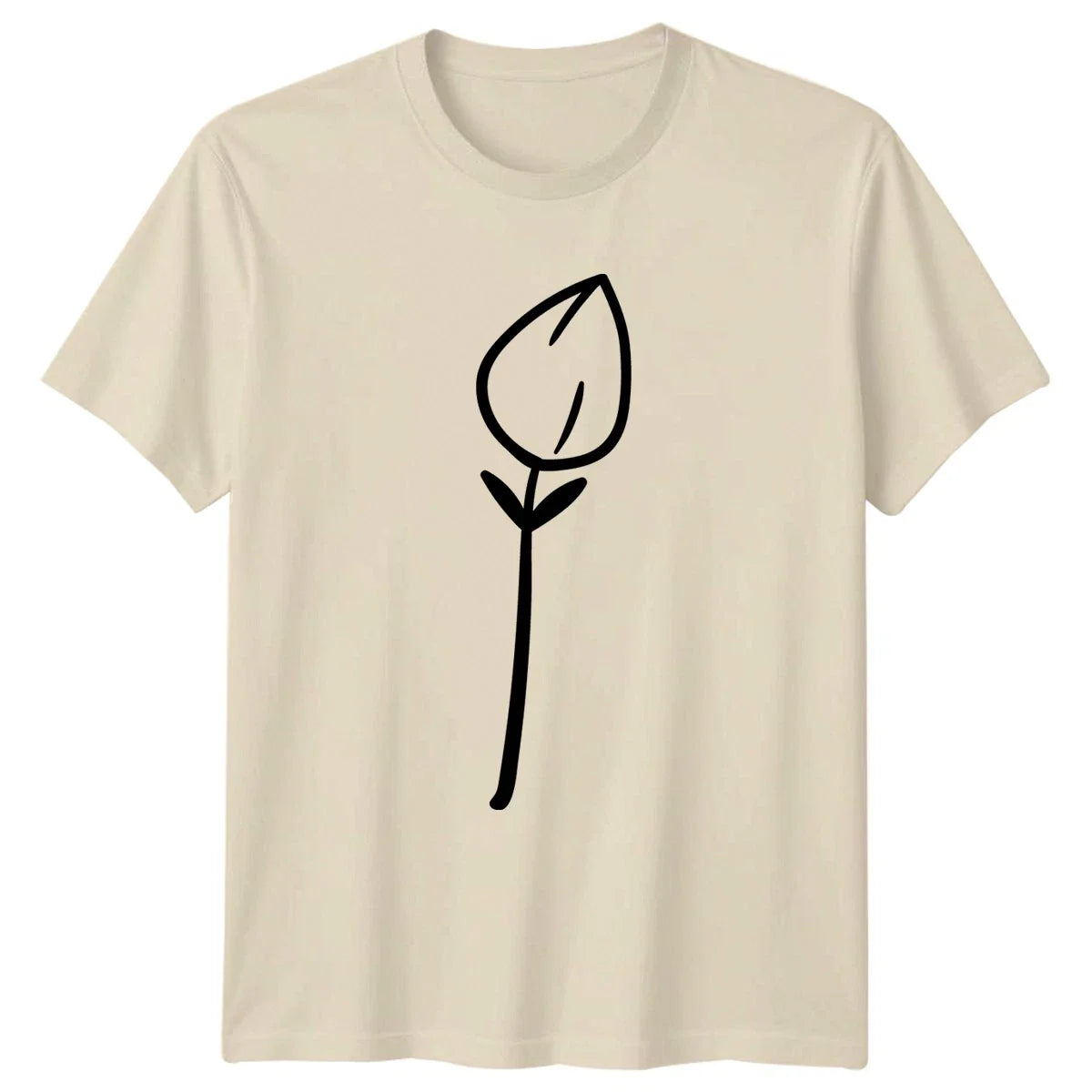 Minimalist Abstract Flower Design T-Shirt Minimalist Art Nature Floral Birthday Unisex T-shirt, Sweatshirt, Hoodie, Long Sleeve Tee - T-Shirt, Sweatshirt, Hoodie