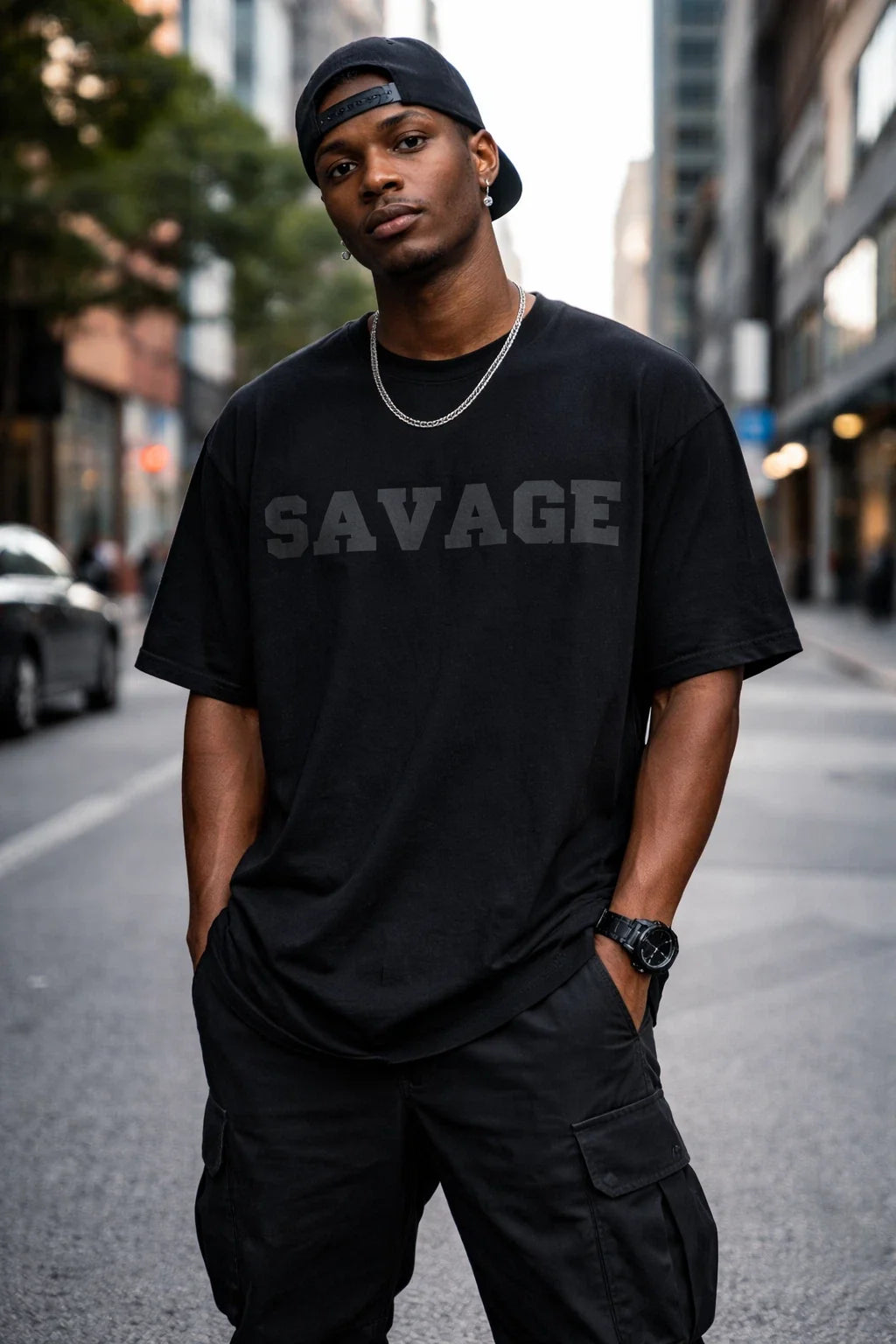 WXYZ Savage Oversized Luxury Tee XL Black Graphic Streetwear Cotton Blend NWT Unisex T-shirt, Sweatshirt, Hoodie, Long Sleeve Tee - T-Shirt, Sweatshirt, Hoodie