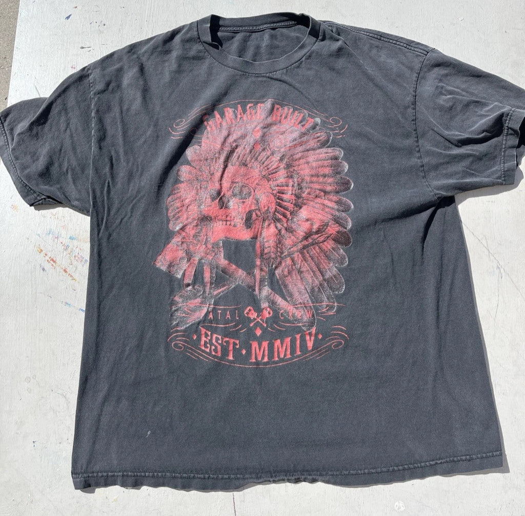 Men's Fatal Clothing T-Shirt Black Skeleton NO SIZE Street Art Headress Native Unisex T-shirt, Sweatshirt, Hoodie, Long Sleeve Tee - T-Shirt, Sweatshirt, Hoodie