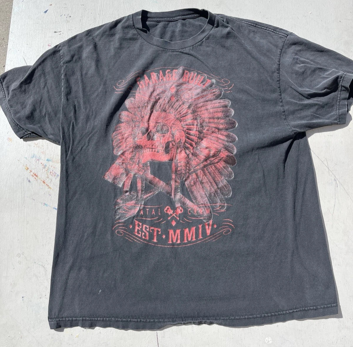 Men's Fatal Clothing T-Shirt Black Skeleton NO SIZE Street Art Headress Native Unisex T-shirt, Sweatshirt, Hoodie, Long Sleeve Tee - T-Shirt, Sweatshirt, Hoodie