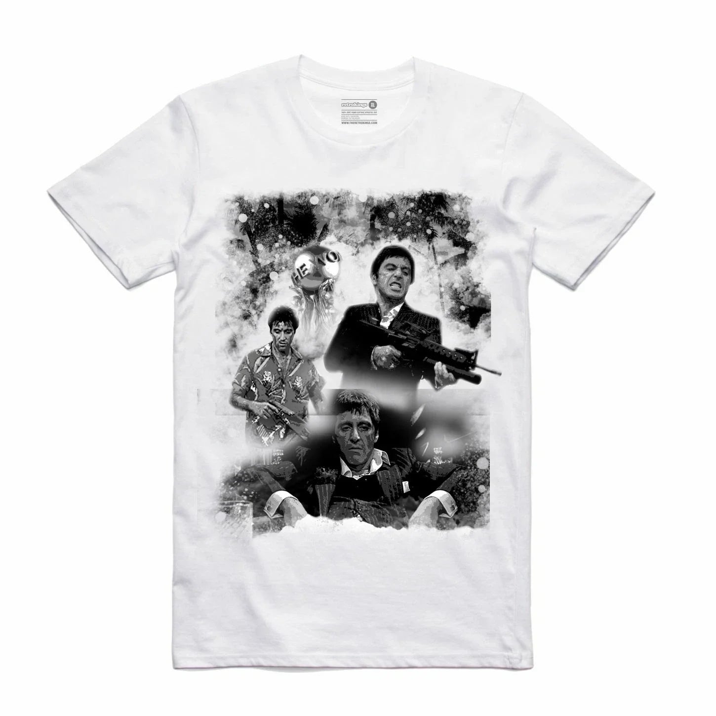 NEW Streetwear on Demand MASHUP SCARFACE WHITE Tee Shirt SMALL-3XLARGE LIMITED Unisex T-shirt, Sweatshirt, Hoodie, Long Sleeve Tee - T-Shirt, Sweatshirt, Hoodie