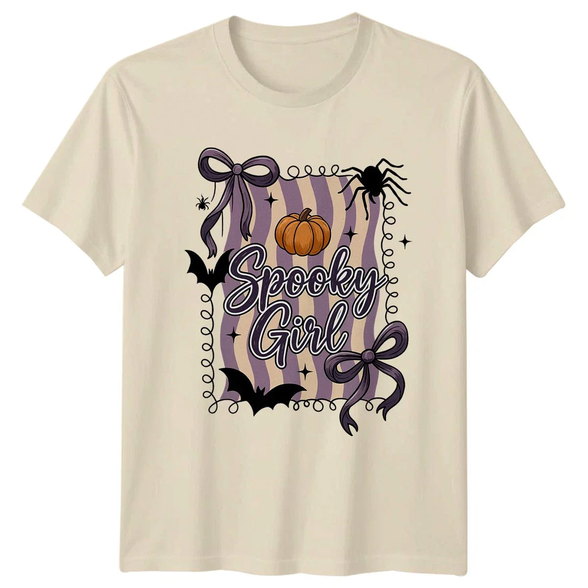 Spooky Girl Womens T-Shirt Halloween Aesthetic Gift For Her Unisex T-shirt, Sweatshirt, Hoodie, Long Sleeve Tee - T-Shirt, Sweatshirt, Hoodie