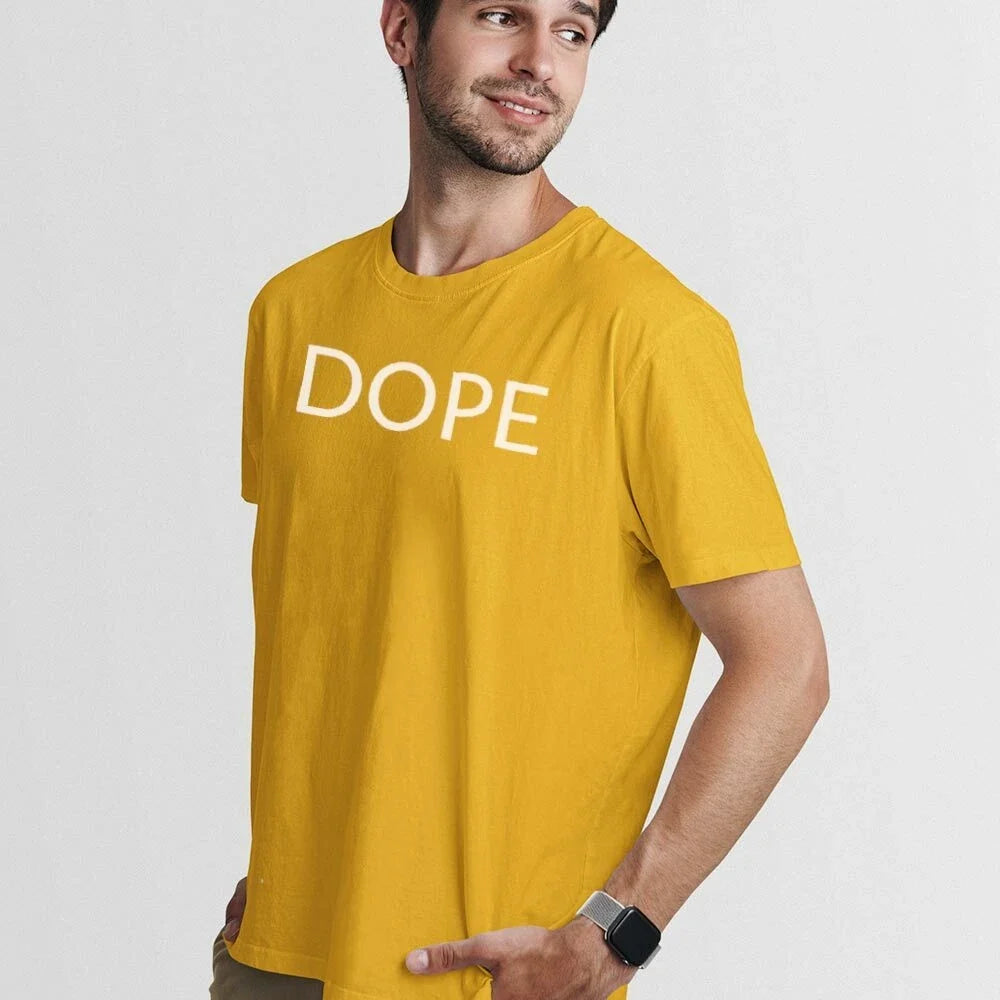 DOPE UnisexTshirt-Simple Minimal Printed One Liner Unisex T-shirt, Sweatshirt, Hoodie, Long Sleeve Tee - T-Shirt, Sweatshirt, Hoodie