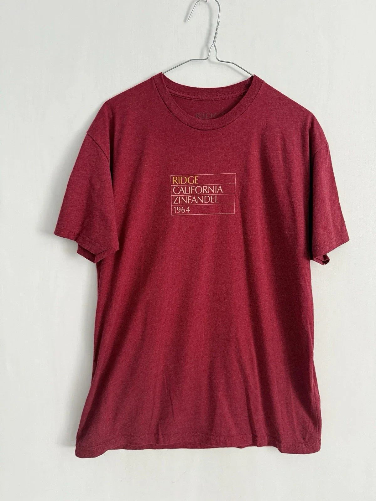 Ridge California Zinfandel 1964 Short Sleeve T Shirt Large Unisex T-shirt, Sweatshirt, Hoodie, Long Sleeve Tee - T-Shirt, Sweatshirt, Hoodie