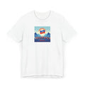 Haiti Flag Mountains Graphic T-Shirt | Caribbean Pride Unisex T-shirt, Sweatshirt, Hoodie, Long Sleeve Tee - T-Shirt, Sweatshirt, Hoodie