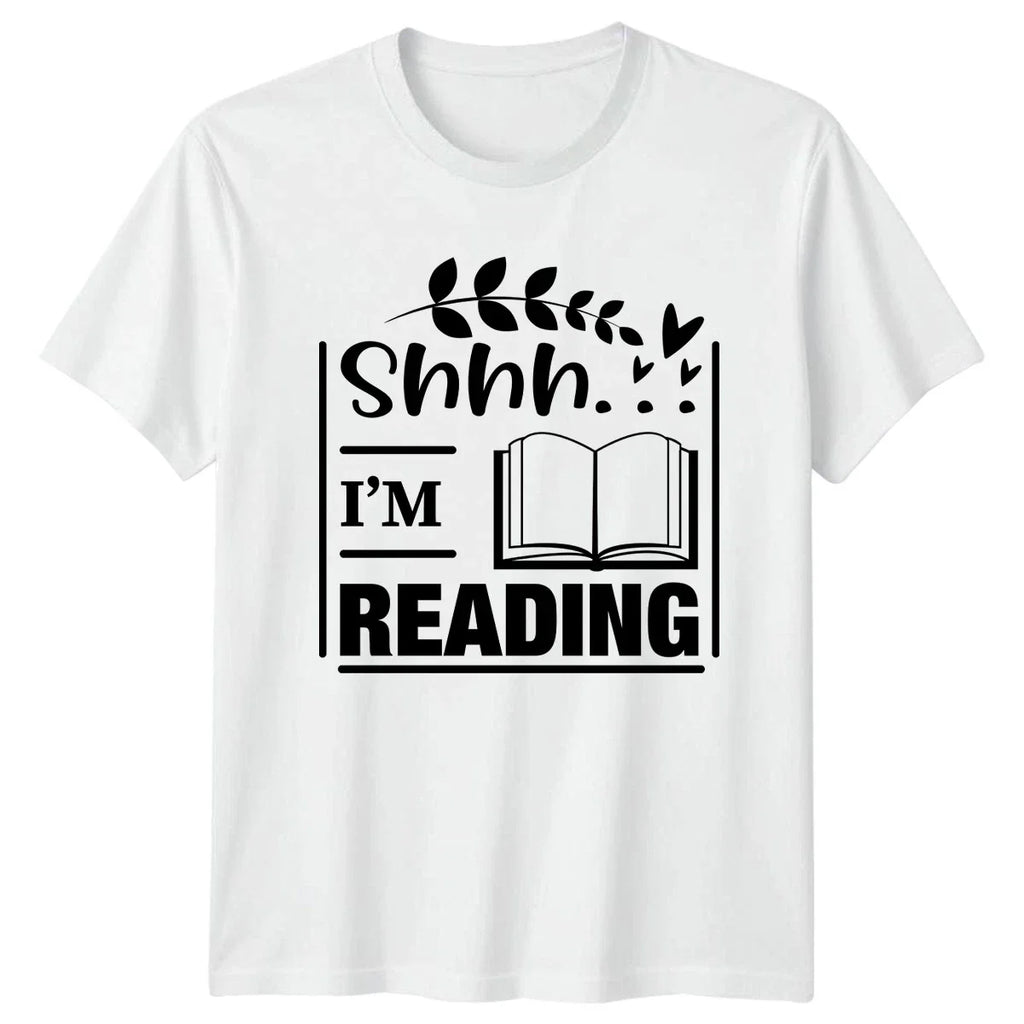 Shhh Im Reading Womens T-Shirt Book Lover Books Birthday Gift For Her Unisex T-shirt, Sweatshirt, Hoodie, Long Sleeve Tee - T-Shirt, Sweatshirt, Hoodie