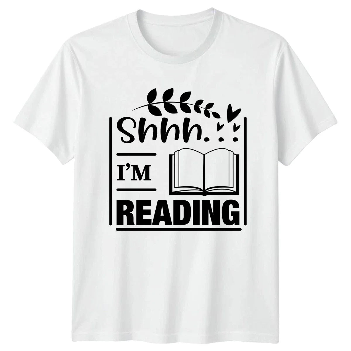 Shhh Im Reading Womens T-Shirt Book Lover Books Birthday Gift For Her Unisex T-shirt, Sweatshirt, Hoodie, Long Sleeve Tee - T-Shirt, Sweatshirt, Hoodie