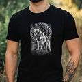 Mens Fox Samurai Motif Cotton T-Shirt Size XS to 5XL Unisex T-shirt, Sweatshirt, Hoodie, Long Sleeve Tee - T-Shirt, Sweatshirt, Hoodie