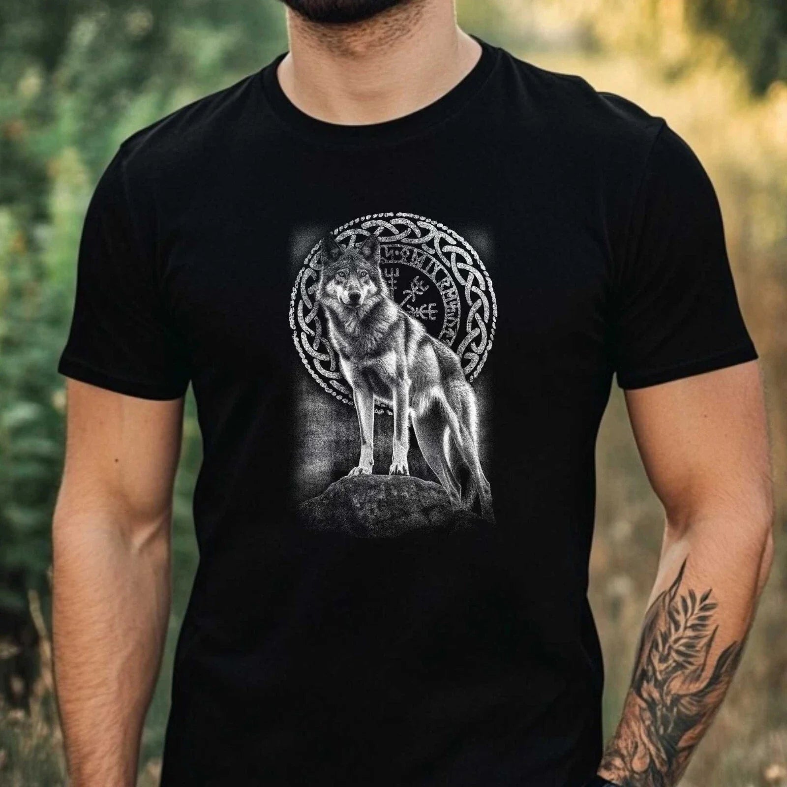 Mens Fox Samurai Motif Cotton T-Shirt Size XS to 5XL Unisex T-shirt, Sweatshirt, Hoodie, Long Sleeve Tee - T-Shirt, Sweatshirt, Hoodie