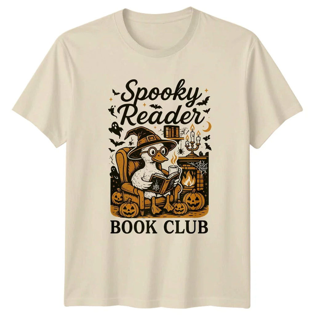 Spooky Reader Book Club T-Shirt Halloween Reading Halloween Gift For Him Unisex T-shirt, Sweatshirt, Hoodie, Long Sleeve Tee - T-Shirt, Sweatshirt, Hoodie