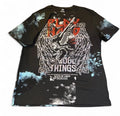 Rock Hard Tie-Dye Graphic Tee Black Blue Grunge Y2K Streetwear XL State of Crew Unisex T-shirt, Sweatshirt, Hoodie, Long Sleeve Tee - T-Shirt, Sweatshirt, Hoodie