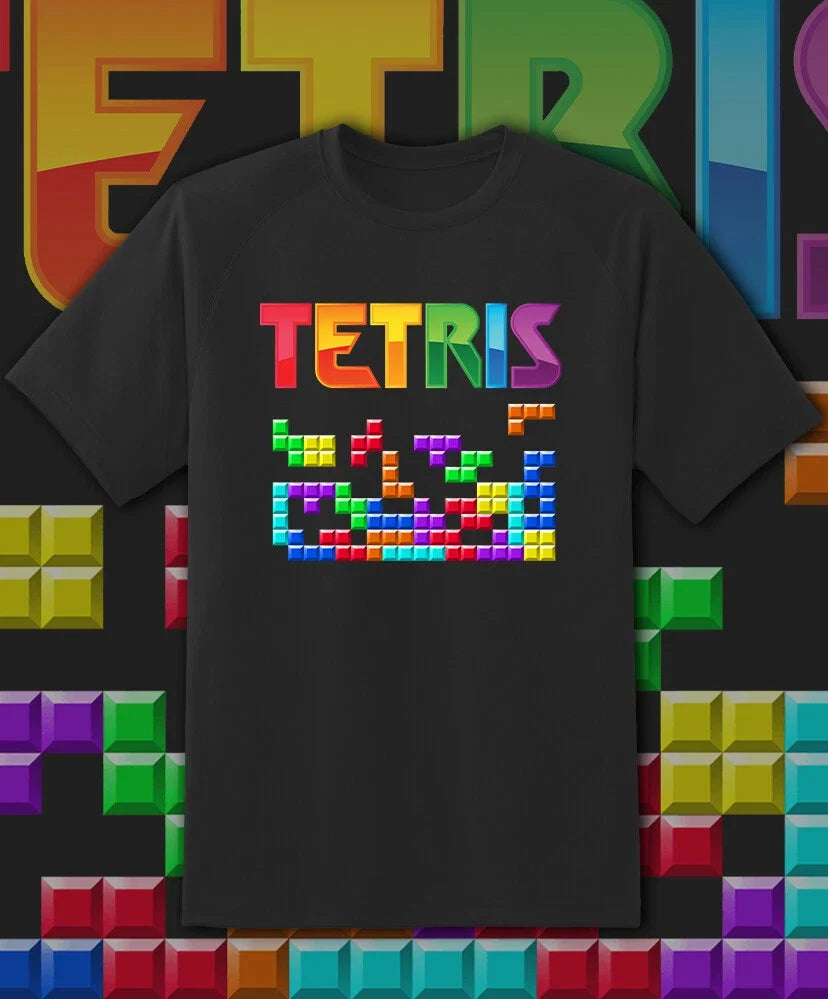 Tetris Retro Video game arcade T Shirt Adult & Youth Sizes Fast Ship!! Unisex T-shirt, Sweatshirt, Hoodie, Long Sleeve Tee - T-Shirt, Sweatshirt, Hoodie