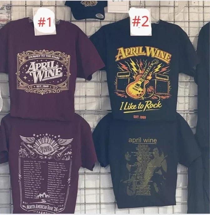 New!! April Wine 2026 North American Tour T-Shirts Reprint Unisex T-shirt, Sweatshirt, Hoodie, Long Sleeve Tee - T-Shirt, Sweatshirt, Hoodie