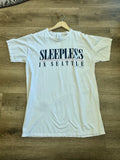 Vintage Sleepless in Seattle Shirt Mens Large white  1993 Movie Promo Tee 90s Unisex T-shirt, Sweatshirt, Hoodie, Long Sleeve Tee - T-Shirt, Sweatshirt, Hoodie