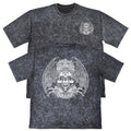 Skull Crown Wings Mens Carbon Grey Heavyweight 240gsm Vintage T-Shirt Biker Gift Unisex T-shirt, Sweatshirt, Hoodie, Long Sleeve Tee - T-Shirt, Sweatshirt, Hoodie