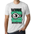 Men's Graphic T-Shirt Wine Monster Eco-Friendly Limited Edition Short Sleeve Unisex T-shirt, Sweatshirt, Hoodie, Long Sleeve Tee - T-Shirt, Sweatshirt, Hoodie